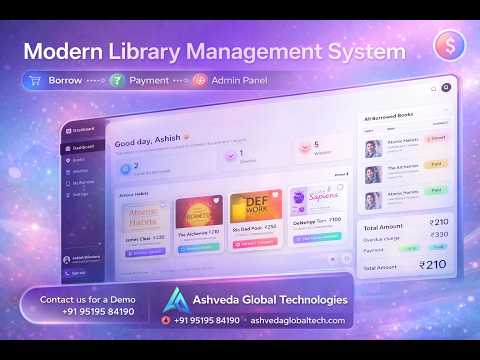 Modern Library Management System with Payment, Overdue & Admin Dashboard | Full Demo 2026